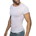 Addicted Thin flame T-shirt AD1109 C-01 white (1)