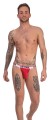 Barcode Jockstrap Cosme Red - Jockstrapy 91728 C-301 czerwono-białe