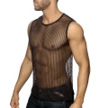Addicted Transparentny tank top AD1426 C-13 brązowy