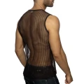 Addicted Transparentny tank top AD1426 C-13 brązowy