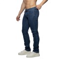 Addicted Spodnie Jeansowe  Streight-leg AD1405 C-502 ciemny jeans