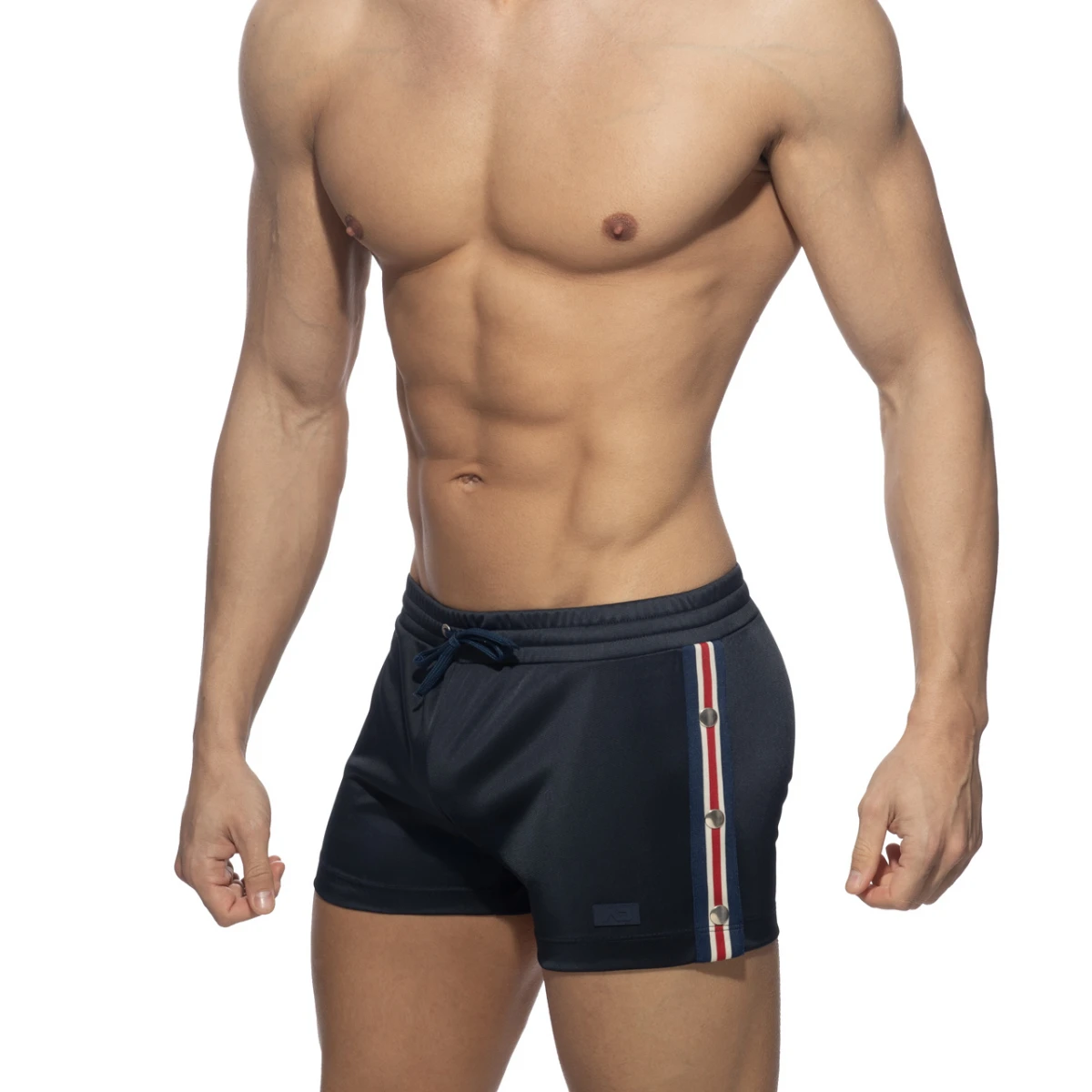 Addicted NEXUS BUTTON SHORTS Sportowe szorty AD1338 C-09 granatowe