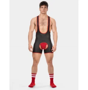 Barcode Singlet Chaps Kam 92445 C-103 czarno-czerwony