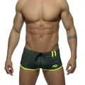 Addicted Dwukolorowe szorty AD358 C-09 granatowe