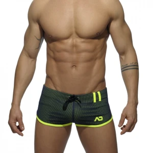 Addicted Dwukolorowe szorty AD358 C-09 granatowe