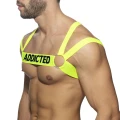 Addicted NEON MULTI BAND HARNESS- Gumowa uprząż na tors ADF173 C-31 neonowa