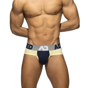 Addicted BABY YELLOW PANELS BRIEF Slipy bawełniane AD2343 C-09 granatowe