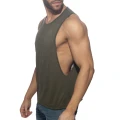Addicted Klasyczny tank top AD957 C-12 wojskowy khaki