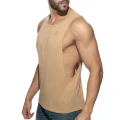 Addicted Klasyczny tank top AD957 C-28 cielisty beżowy