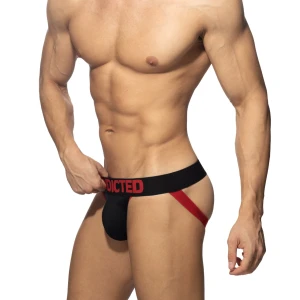 Addicted COTTON FETISH JOCK Bawełniane Jockstrapy AD2329 C-06 czerwone