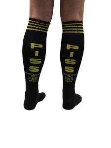 Mister B Cruising Football Socks PISS Black- Skarpety Czarne Piss