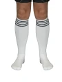 Mister B Cruising Football Socks TOP White- Skarpety Białe TOP