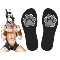 Szare skarpetki Puppy Hood – Kinky Puppy Socks
