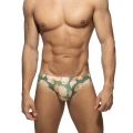 Addicted Męskie slipy kąpielowe Muszle ADS396 C-12 khaki Edycja Limitowana