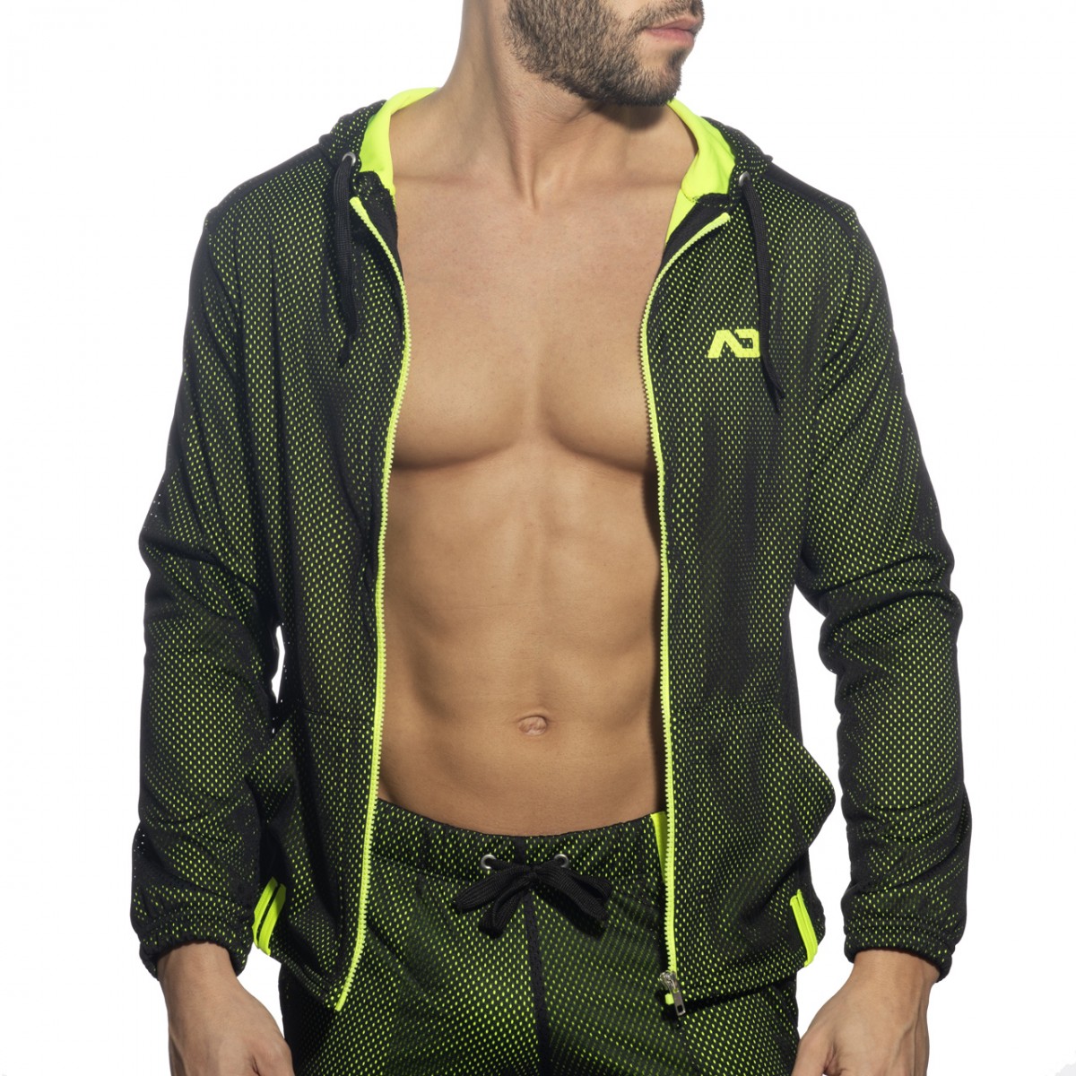 Addicted Bluza sportowa dwuwarstwowa czarna AD1214 C-10